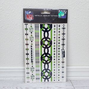 Seattle Seahawks NFL Metallic Jewelry Tattoos Lulu Dk NWT
